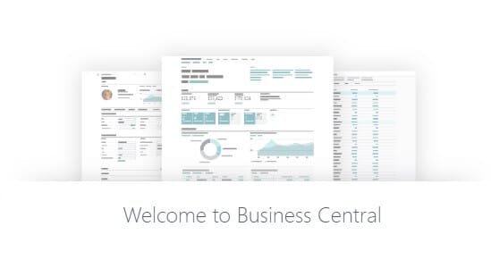 Business Central Welcome Screen 2020
