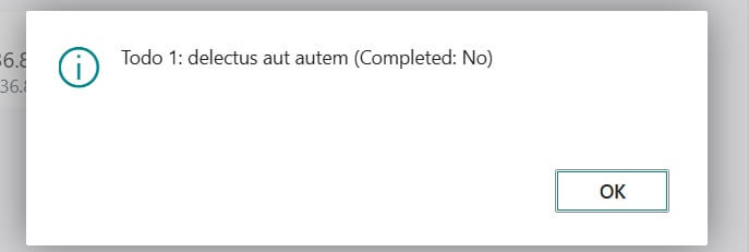 Get Sample To‑Do result on Business Central API call