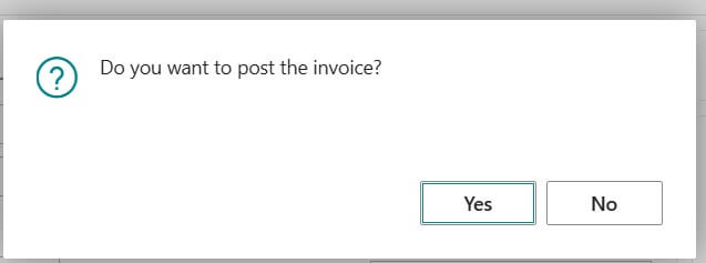 SI confirmation message