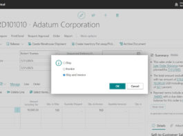 Sales Shipment and Invoice posting option choosing