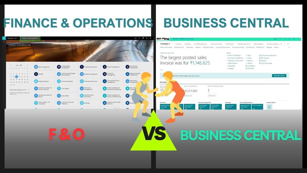 d365 business central vs f&O D365 business central vs Finance & Operations