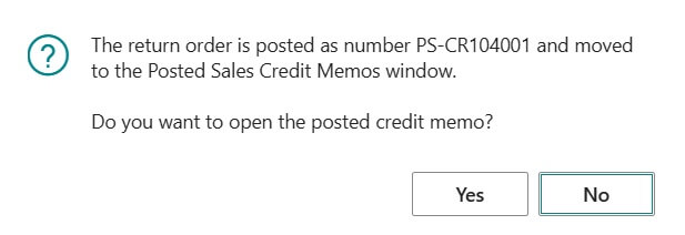 After posting confirmation message